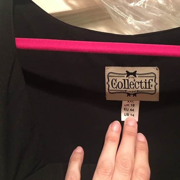 Collectif Chiffon Party Dress PinUp NWOT - Picture 2 of 5